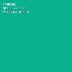 #09B08E - Persian Green Color Image